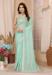 Picture of Comely Chiffon Dark Sea Green Saree