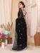 Picture of Beauteous Chiffon Black Saree