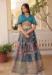 Picture of Classy Silk Steel Blue Readymade Lehenga Choli