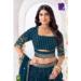 Picture of Chiffon & Georgette Midnight Blue Readymade Lehenga Choli