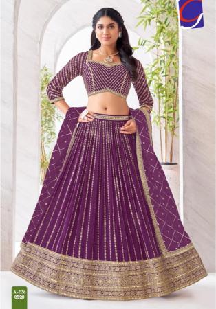 Picture of Chiffon & Georgette Brown Readymade Lehenga Choli