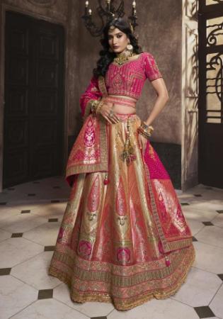 Picture of Grand Silk Rosy Brown Lehenga Choli