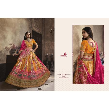 Picture of Amazing Silk Dark Salmon Lehenga Choli