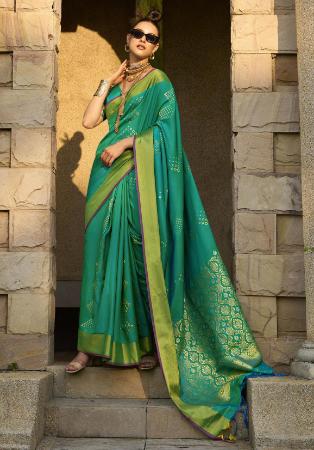 Picture of Admirable Silk Teal Saree