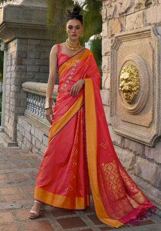 Picture of Superb Silk Crimson Saree