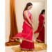 Picture of Beauteous Organza Crimson Saree