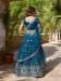 Picture of Amazing Net Cadet Blue Lehenga Choli