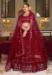 Picture of Wonderful Net Maroon Lehenga Choli