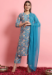 Picture of Rayon Dark Slate Grey Readymade Salwar Kameez