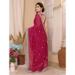 Picture of Fascinating Chiffon Fire Brick Saree