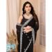 Picture of Elegant Chiffon Black Saree