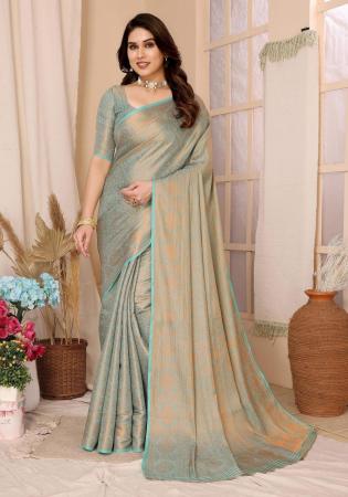 Picture of Well Formed Silk Grey Saree