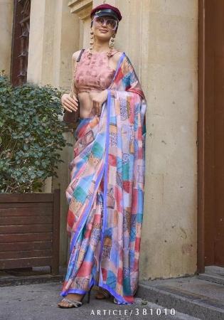 Picture of Gorgeous Silk Medium Slate Blue Saree