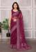 Picture of Fine Net Maroon Saree