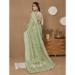 Picture of Exquisite Net Dark Sea Green Saree