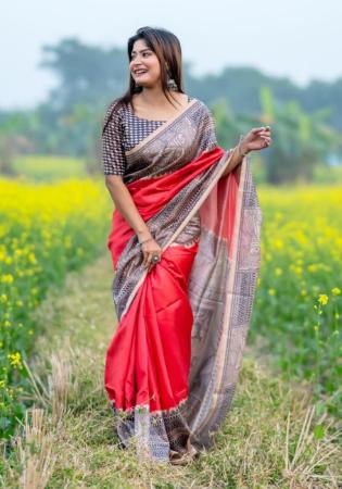 Picture of Splendid Silk Dark Red Saree