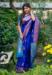 Picture of Statuesque Silk Medium Blue Saree