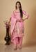 Picture of Silk Pale Violet Red Straight Cut Salwar Kameez