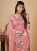 Picture of Silk Pale Violet Red Straight Cut Salwar Kameez