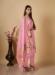 Picture of Silk Pale Violet Red Straight Cut Salwar Kameez