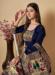 Picture of Enticing Silk Navy Blue Straight Cut Salwar Kameez