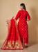 Picture of Alluring Silk Crimson Straight Cut Salwar Kameez