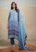 Picture of Crepe Dark Slate Blue Straight Cut Salwar Kameez