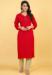 Picture of Sublime Rayon Crimson Kurtis & Tunic