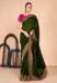 Picture of Nice Georgette Dark Green Saree