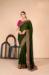 Picture of Nice Georgette Dark Green Saree