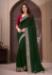 Picture of Radiant Georgette Dark Olive Green Saree