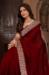 Picture of Shapely Georgette Maroon Saree