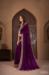 Picture of Comely Georgette Purple Saree