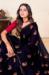 Picture of Admirable Georgette Navy Blue Saree