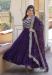 Picture of Statuesque Georgette Purple Readymade Gown