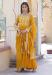 Picture of Appealing Georgette Dark Golden Rod Readymade Gown