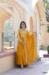 Picture of Appealing Georgette Dark Golden Rod Readymade Gown