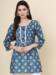 Picture of Stunning Cotton Dark Slate Blue Kurtis & Tunic