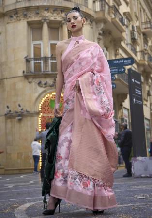 Picture of Bewitching Brasso Plum Saree