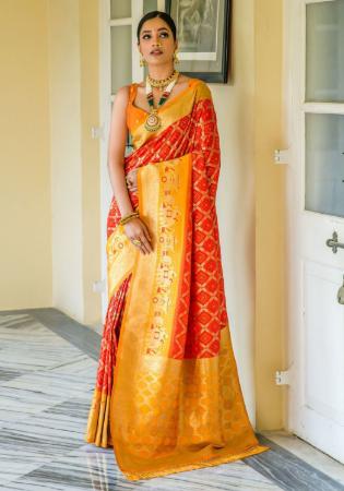 Picture of Sublime Silk Crimson Saree