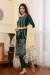 Picture of Georgette Medium Sea Green Straight Cut Salwar Kameez