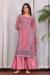 Picture of Georgette Pale Violet Red Straight Cut Salwar Kameez