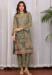 Picture of Georgette Medium Sea Green Straight Cut Salwar Kameez