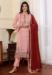 Picture of Admirable Georgette Pink Straight Cut Salwar Kameez