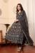 Picture of Georgette Rosy Brown Straight Cut Salwar Kameez