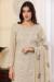 Picture of Pleasing Georgette Beige Straight Cut Salwar Kameez