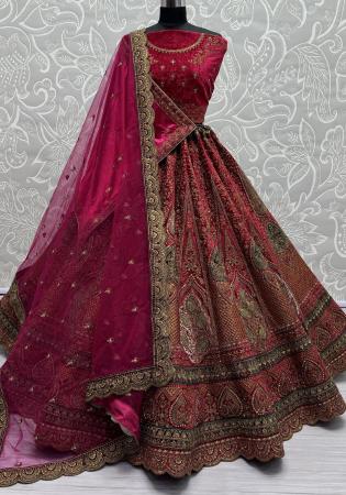 Picture of Wonderful Chiffon Pink Lehenga Choli