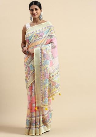 Picture of Superb Linen Beige Saree