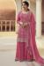 Picture of Chiffon Light Pink Straight Cut Salwar Kameez