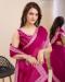 Picture of Delightful Chiffon Medium Violet Red Saree